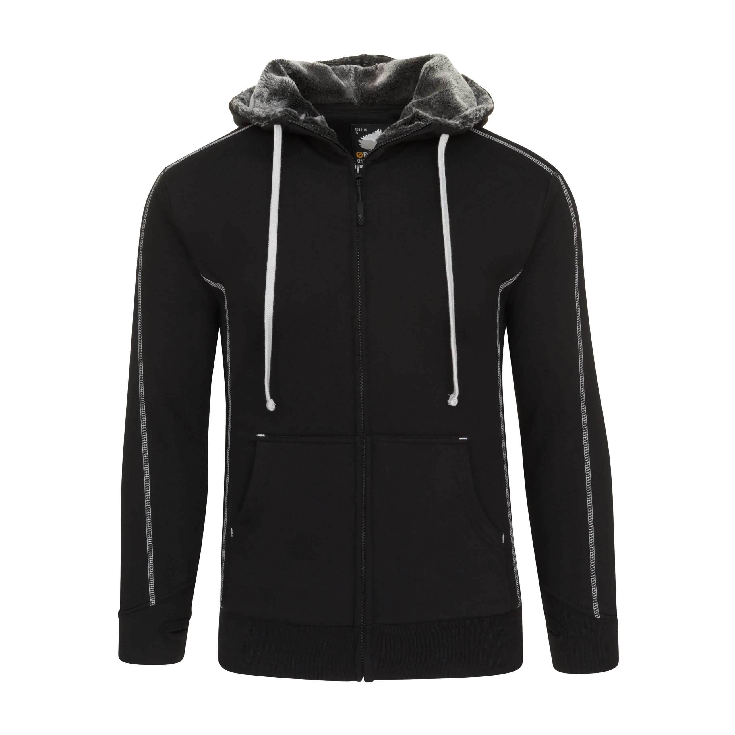 Crane fur-lined hoodie