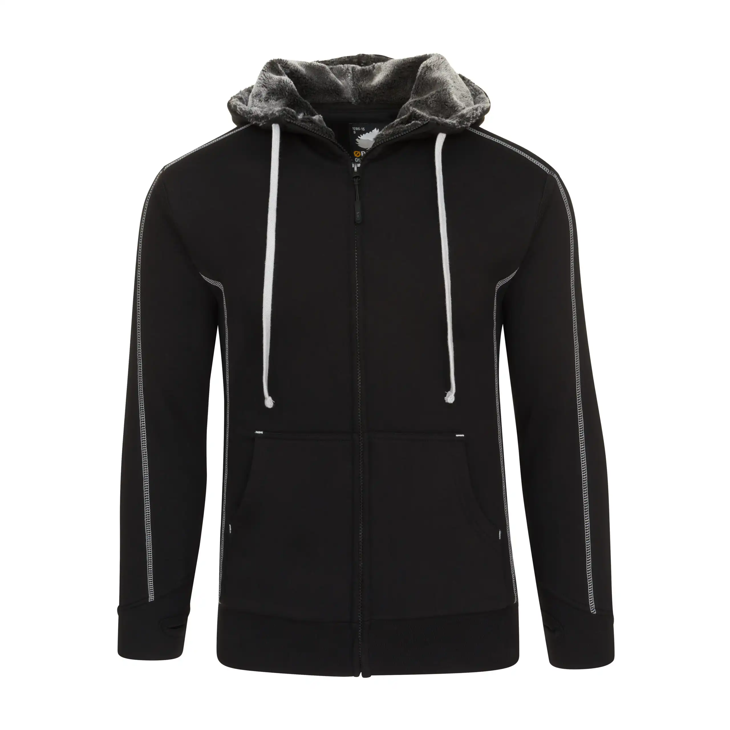 Crane fur-lined hoodie