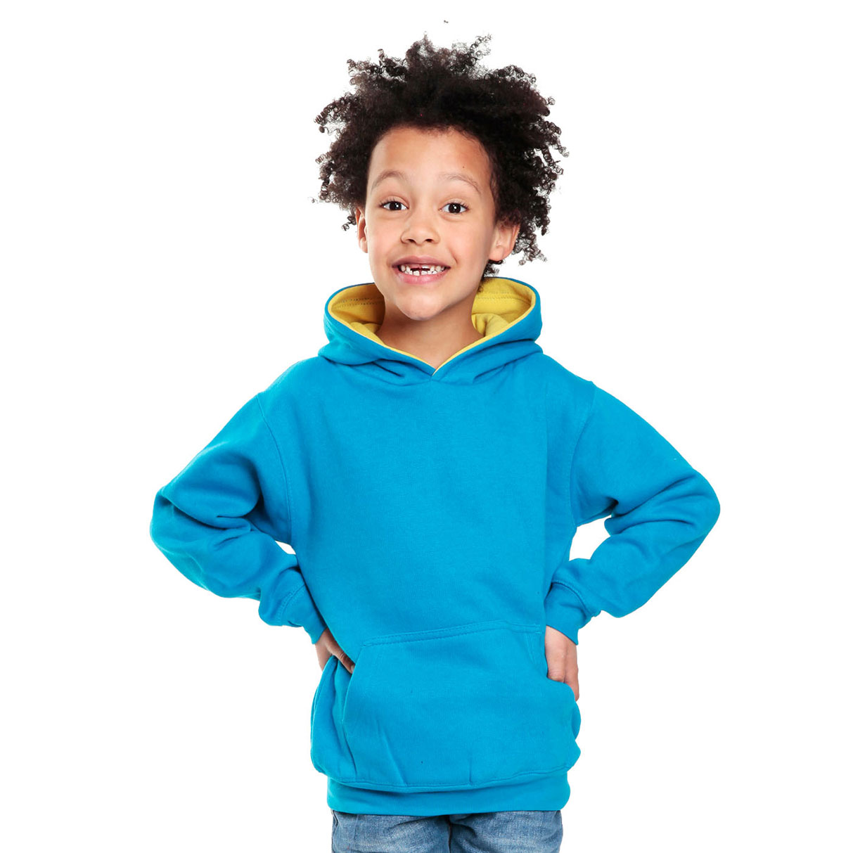 Eclipse premium kids contrast hoodie