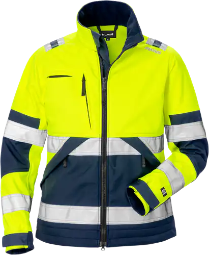 High vis softshell jacket woman class 2 4183 wyh