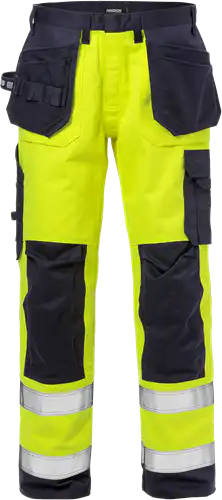 Flame high vis craftsman trousers class 2 2584 flam