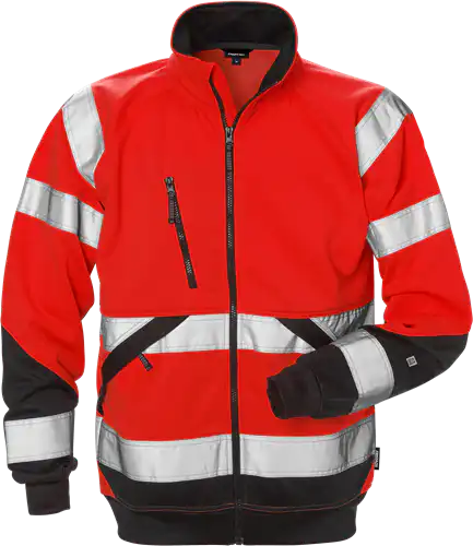 High vis sweatshirt jacket class 3 7426 shv