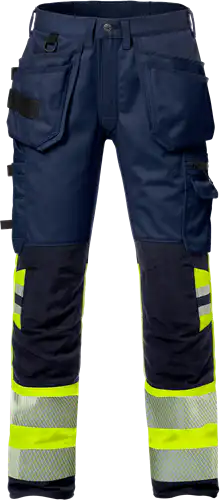 High vis craftsman stretch trousers class 1 2706 plu
