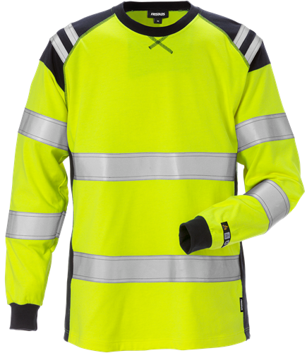 Flamestat high vis long sleeve t-shirt woman class 3 7097 tflh