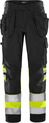 High vis green craftsman trousers class 1 2640 gplu
