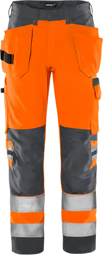 High vis Green craftsman trousers class 2 2641 GPLU
