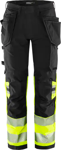 High vis green craftsman stretch trousers class 1 2643 gstp