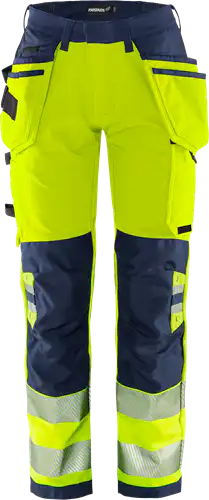 High vis Green craftsman stretch trousers woman class 2 2664 GSTP