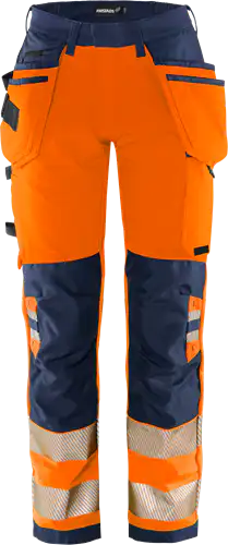 High vis green craftsman stretch trousers woman class 2 2664 gstp