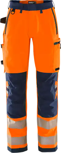 High vis green stretch trousers woman class 2 2665 gstp