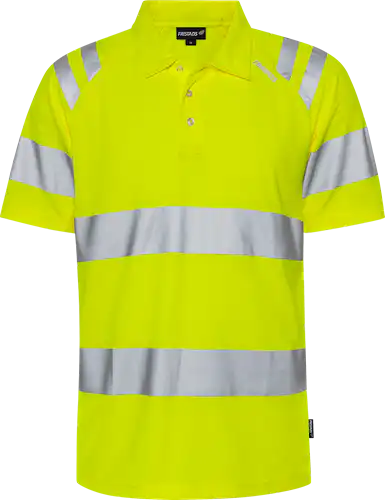 High vis green polo shirt class 3 7861 gpst
