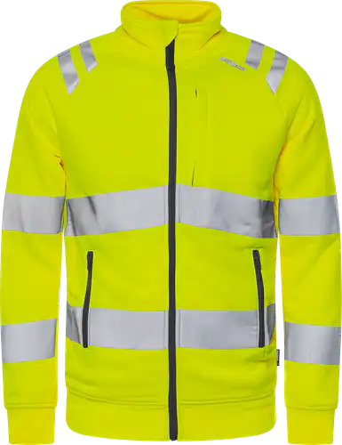 High vis green sweatshirt jacket class 3 7863 gpsw