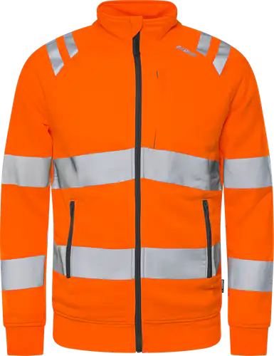 High vis green sweatshirt jacket class 3 7863 gpsw