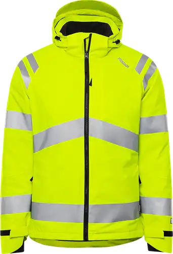High vis green stretch winter jacket class 3 4682 glps
