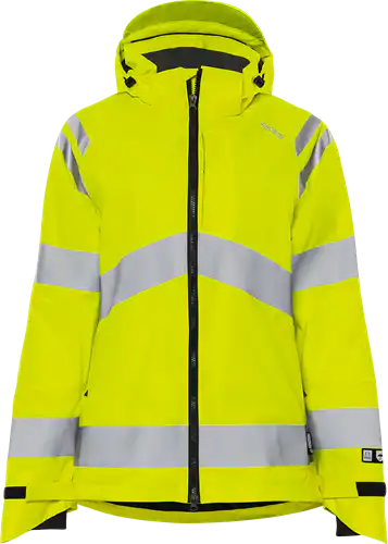 High vis green stretch shell jacket woman class 3 4681 glps
