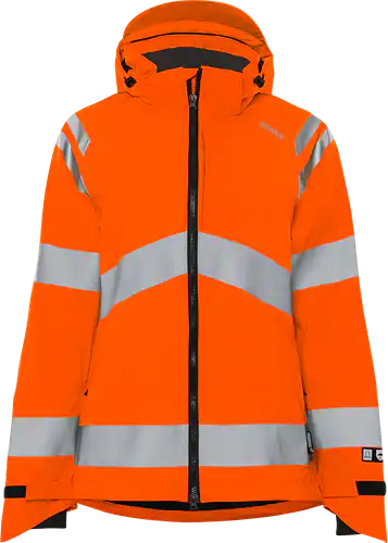 High vis green stretch shell jacket woman class 3 4681 glps
