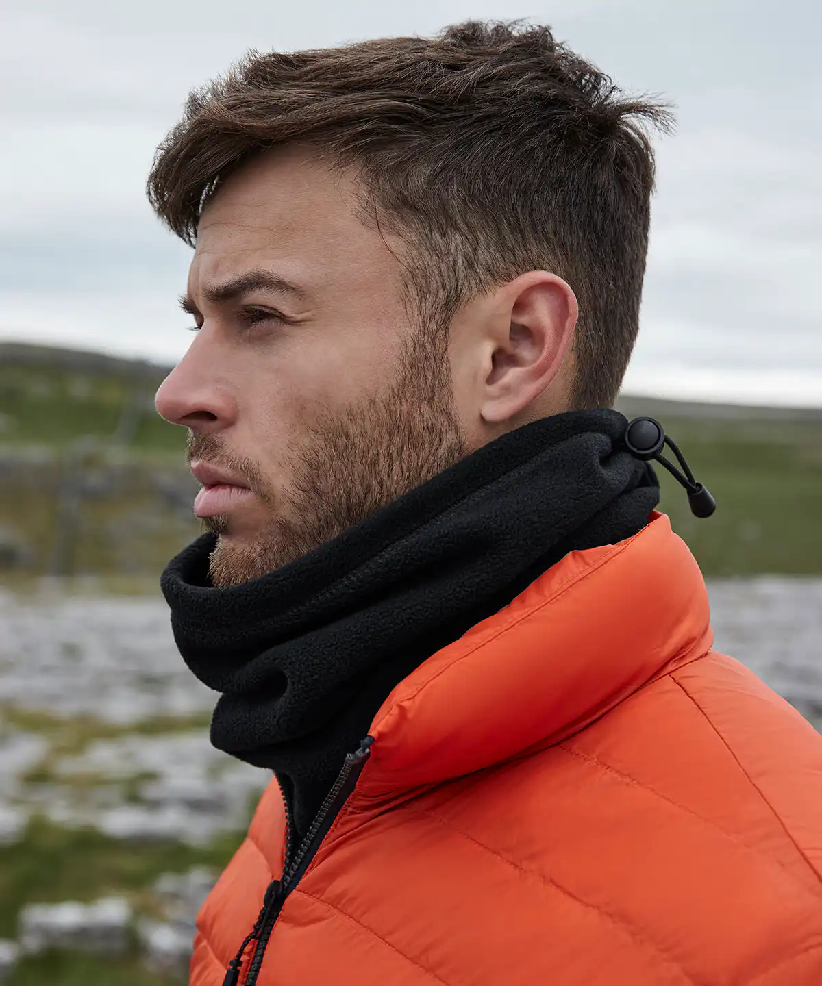 Recycled fleece snood