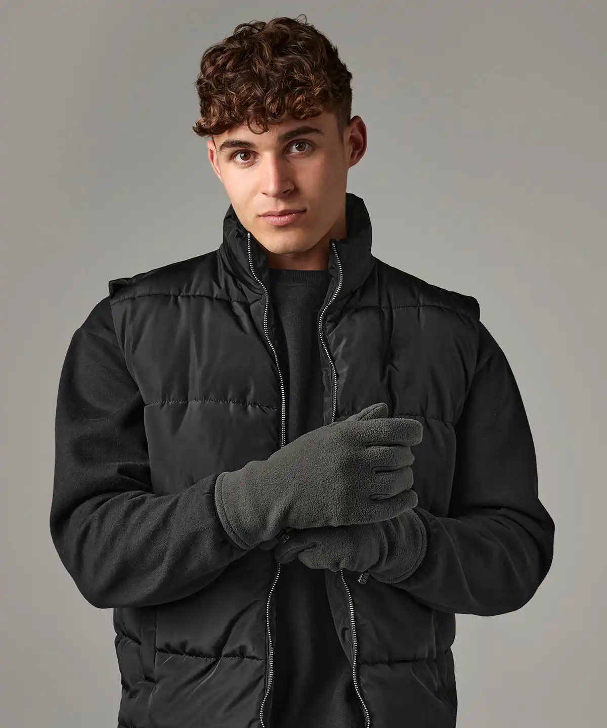 Recycled fleece gloves