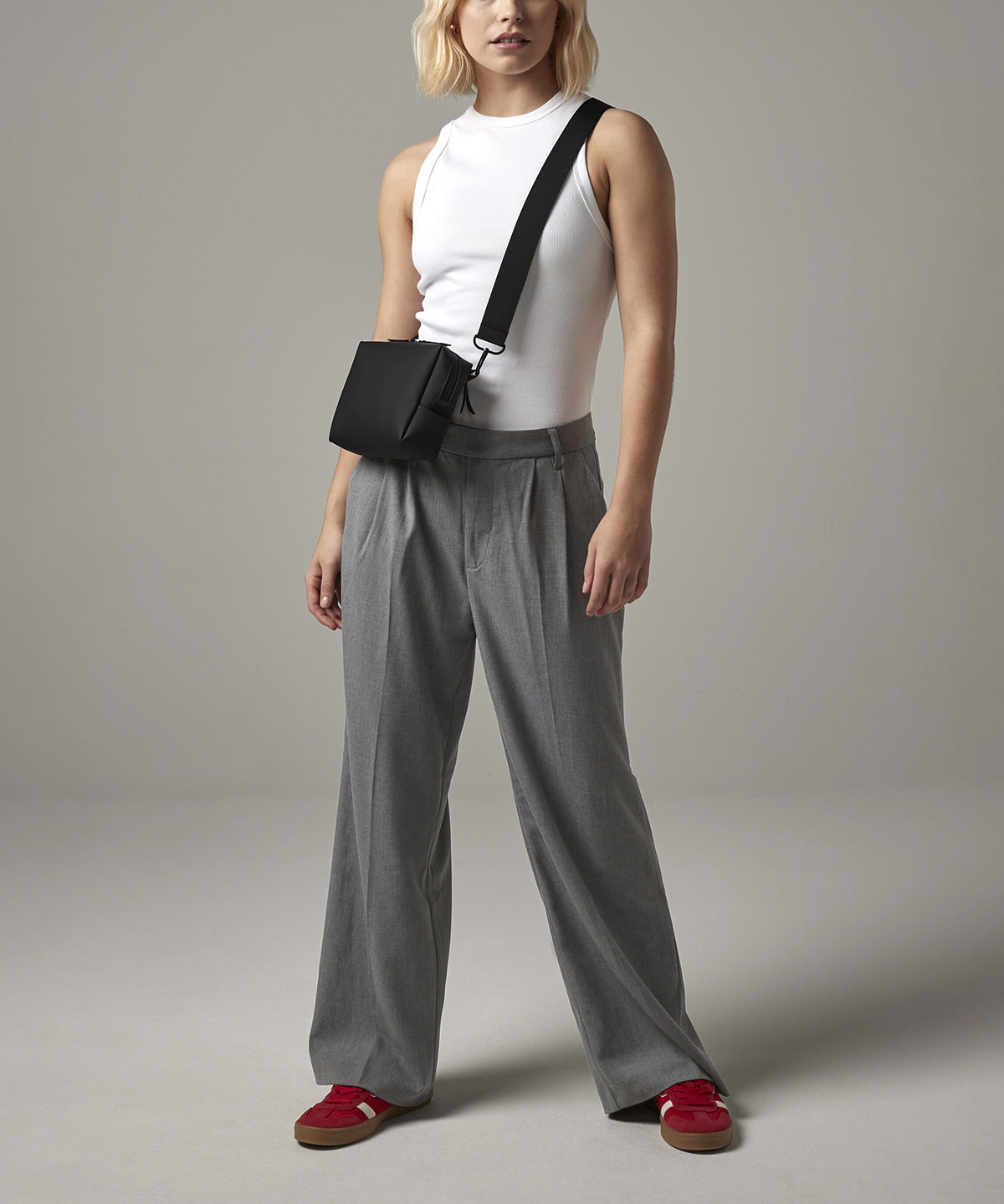 Matte pu cross-body bag