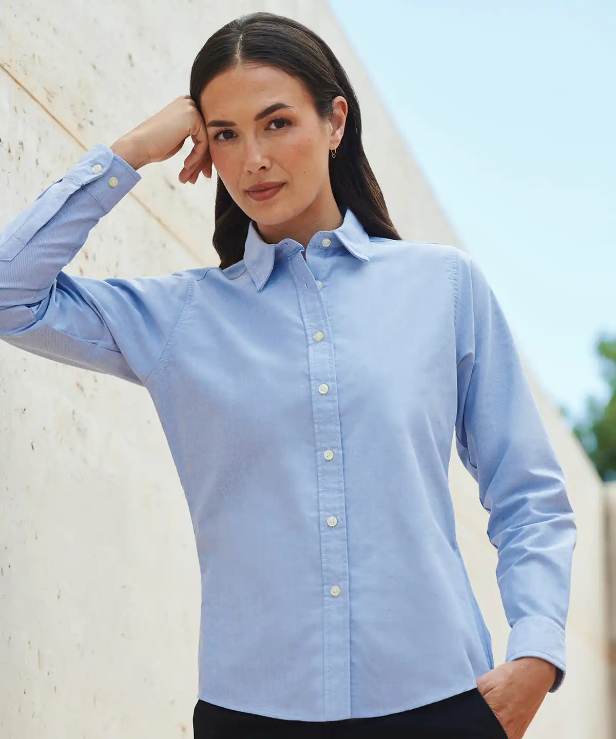 Women’s classic long sleeve Oxford shirt