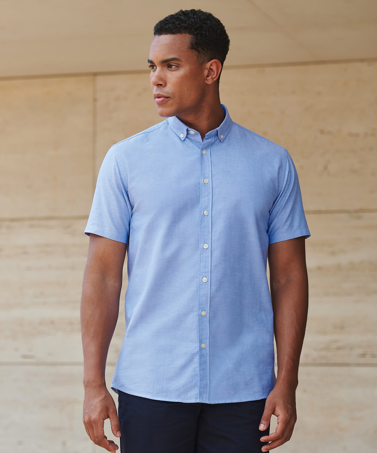 Modern short sleeve oxford shirt