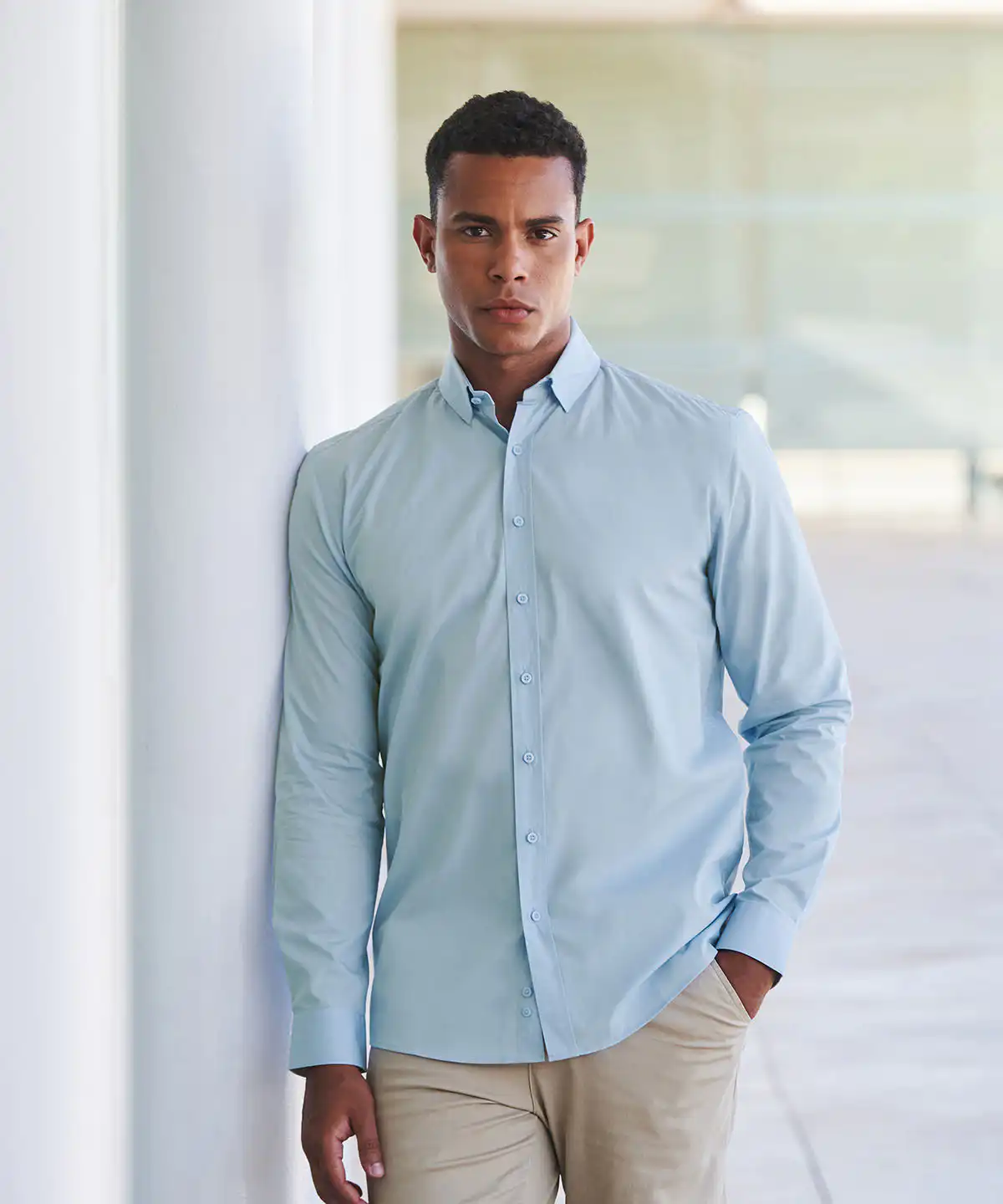 Long sleeve ‘cotton-feel’ coolplus® shirt