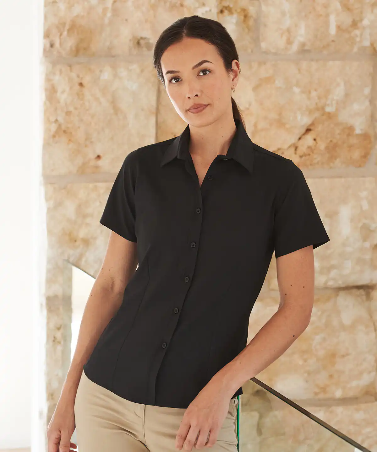 Women’s wicking antibacterial short sleeve shirt