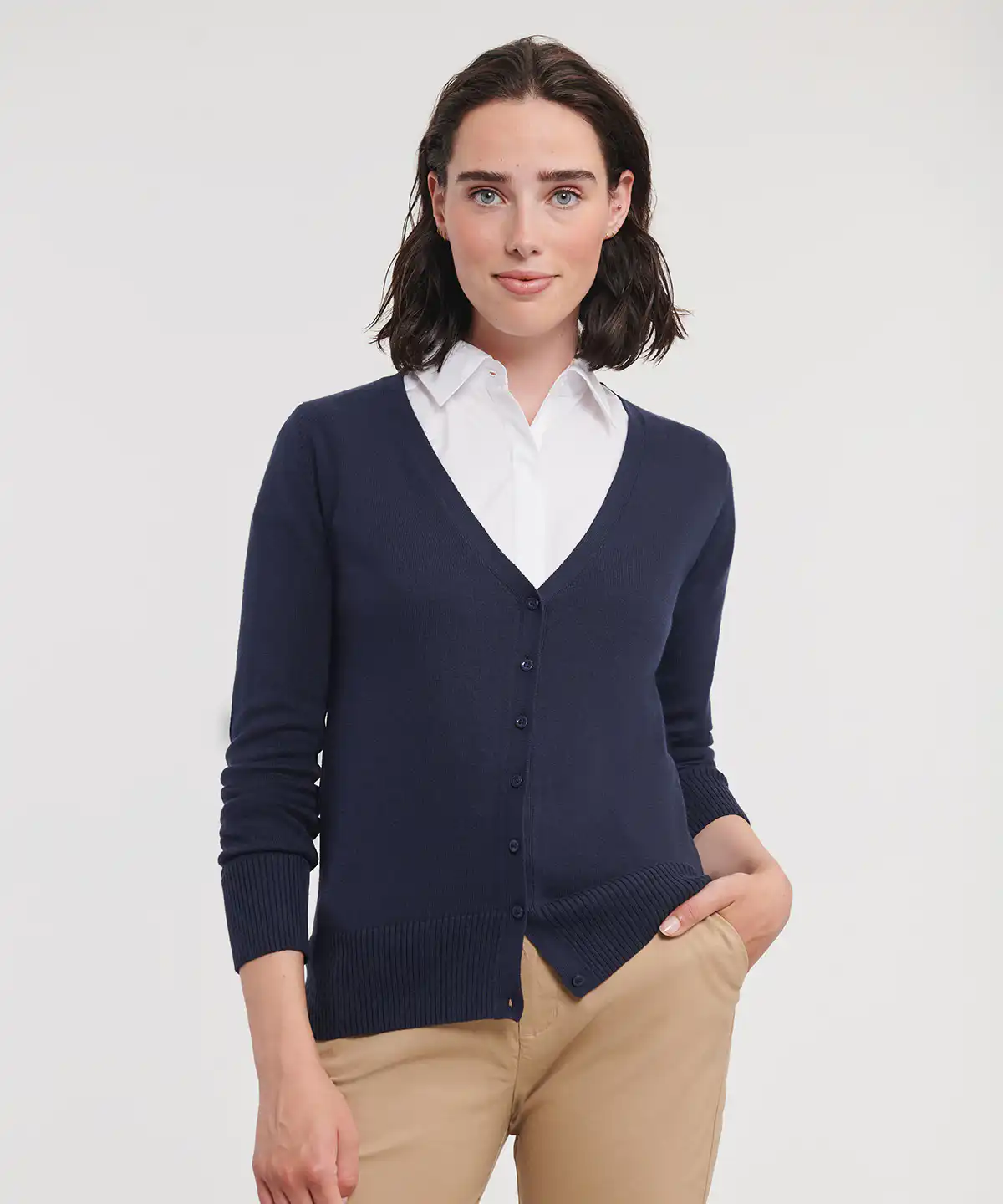 Women’s v-neck knitted cardigan