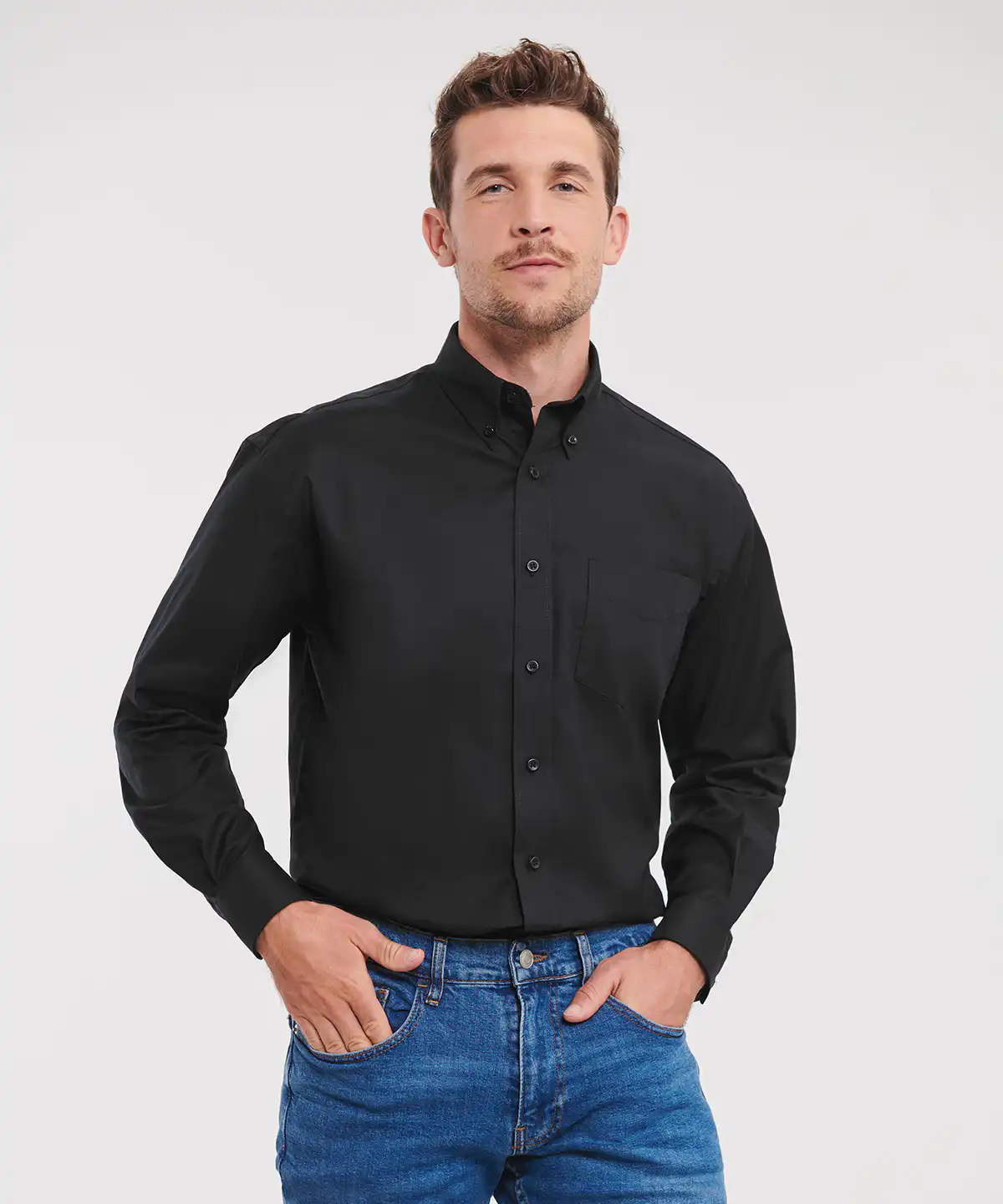 Long sleeve easycare oxford shirt