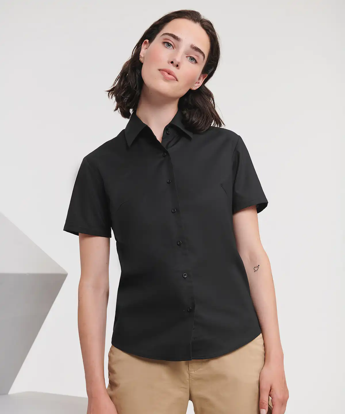 Women’s short sleeve Oxford shirt