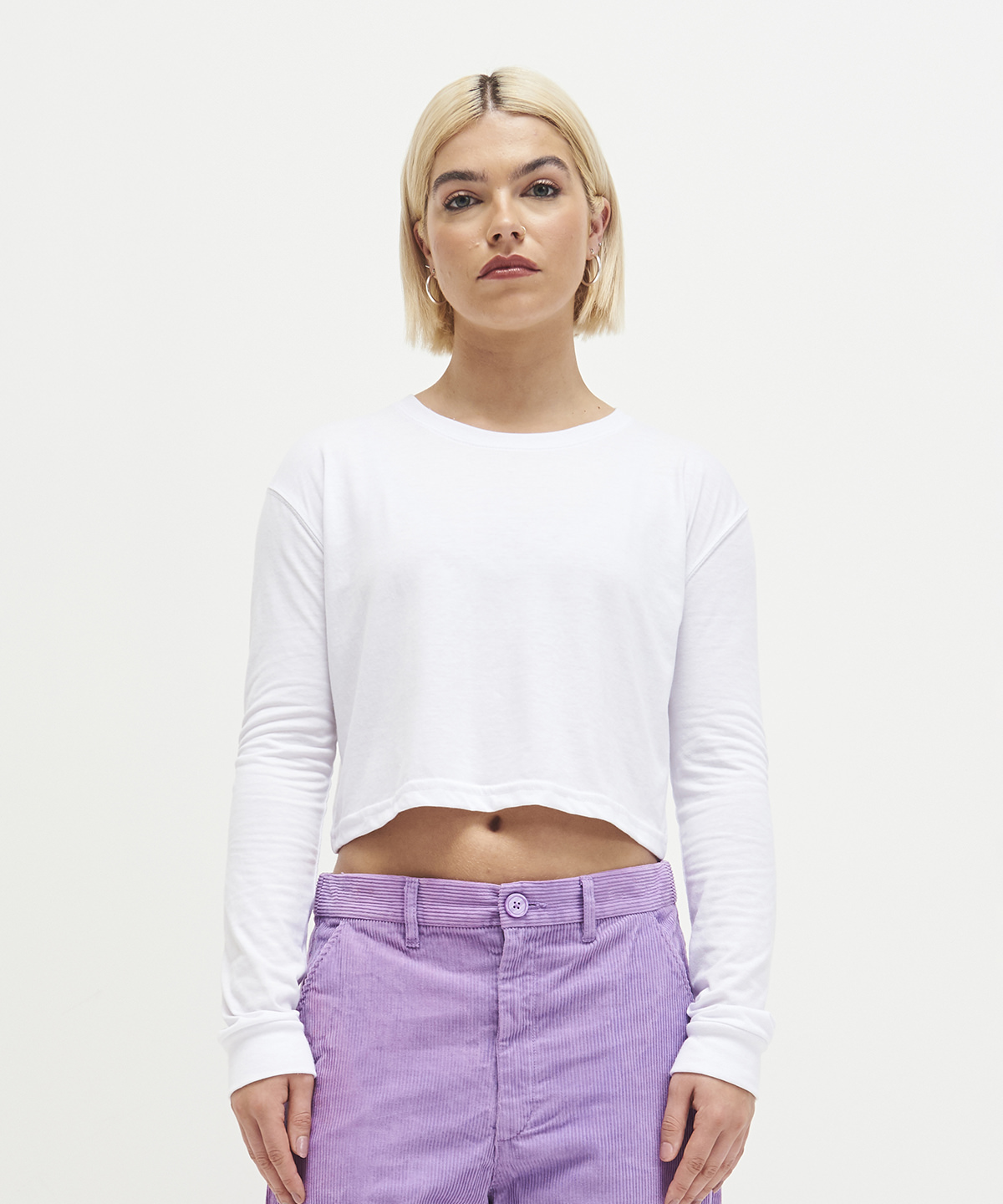 Women’s long sleeve cropped T