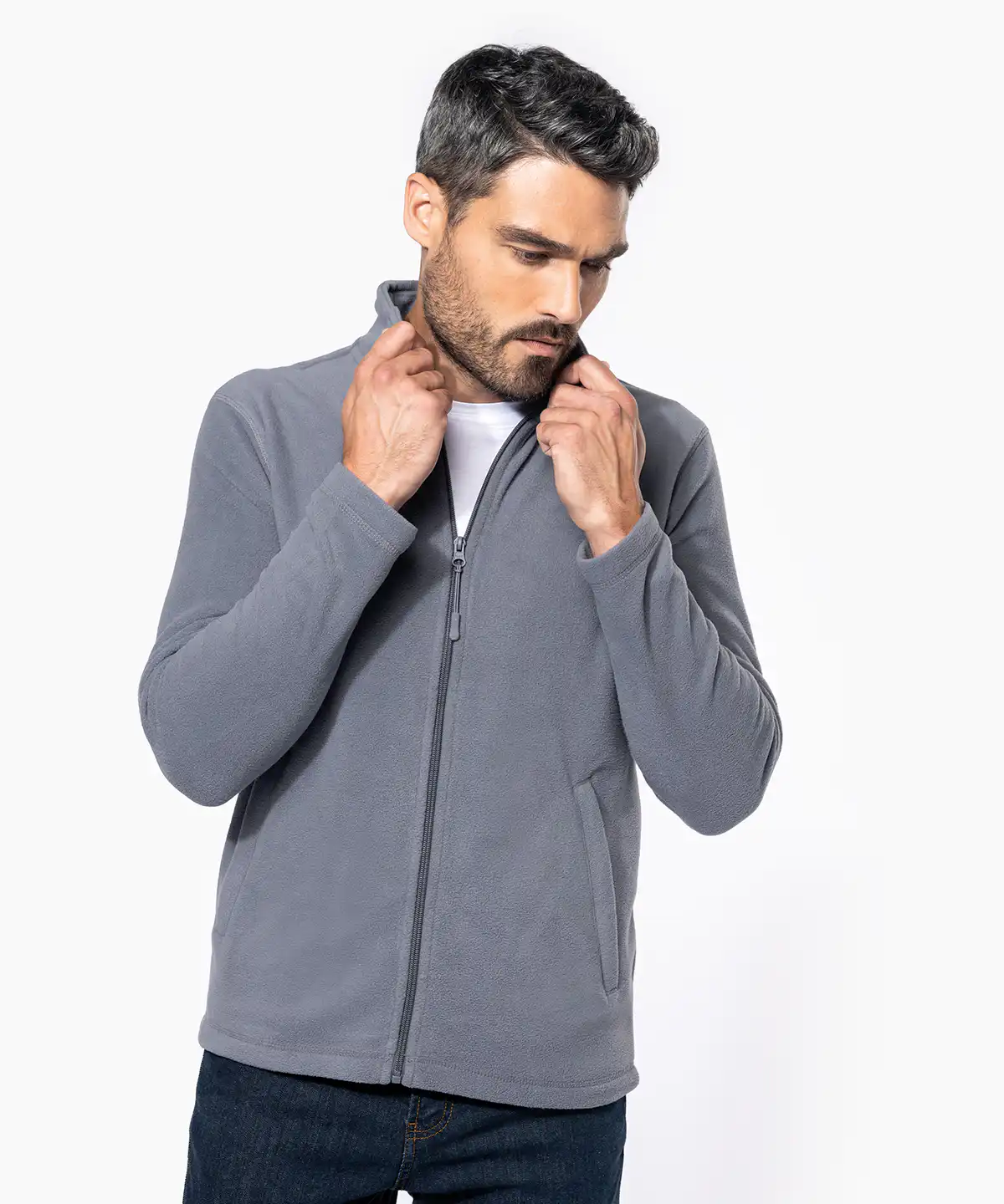 Full-zip microfleece jacket