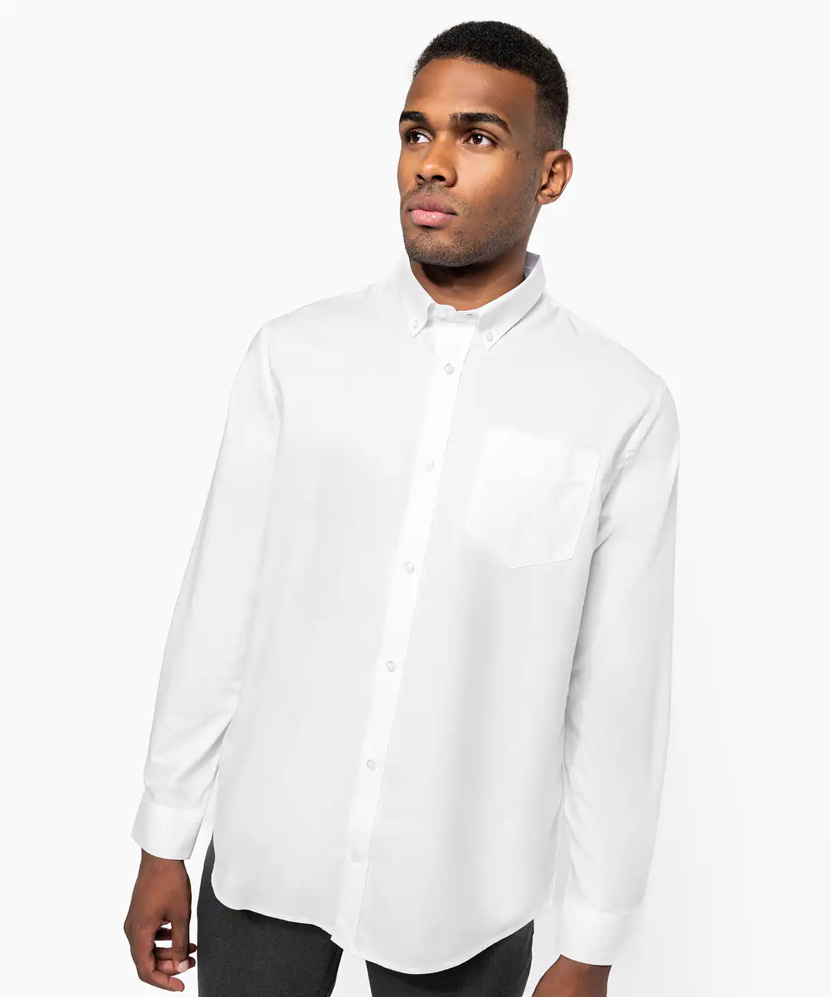Men’s long-sleeved Oxford shirt