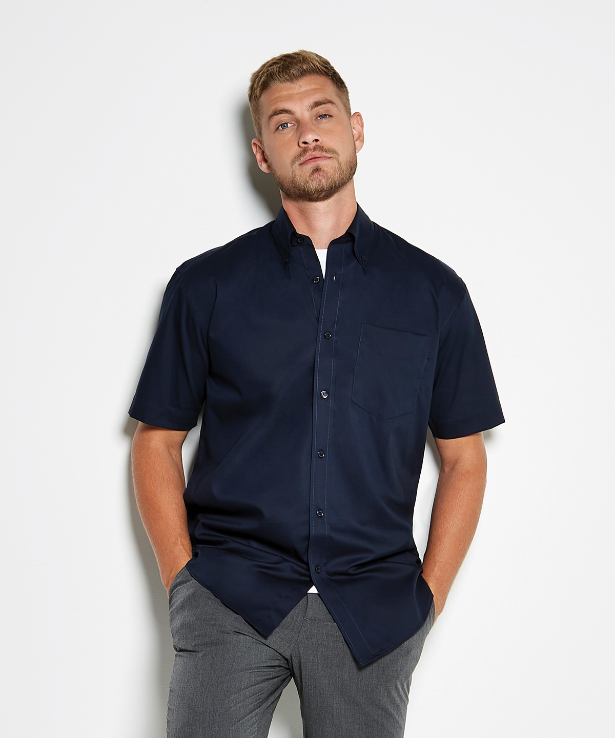 Corporate oxford shirt short-sleeved (classic fit)