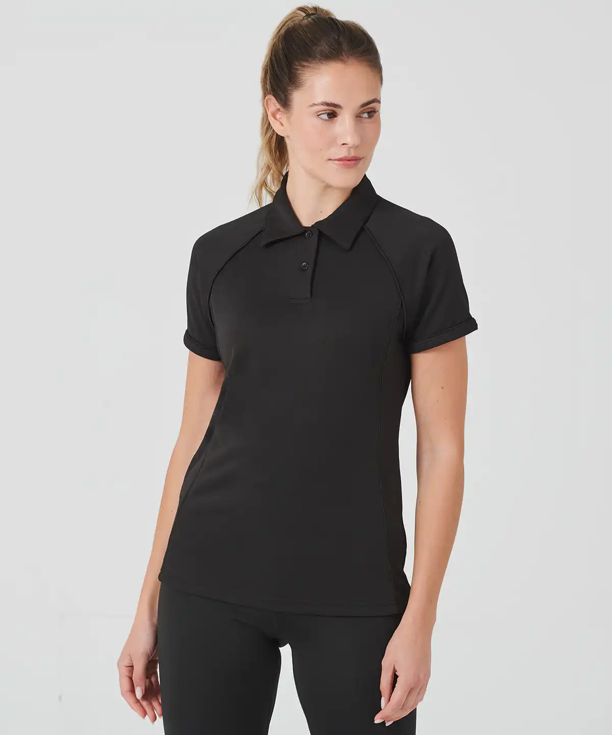 Women’s piped performance polo