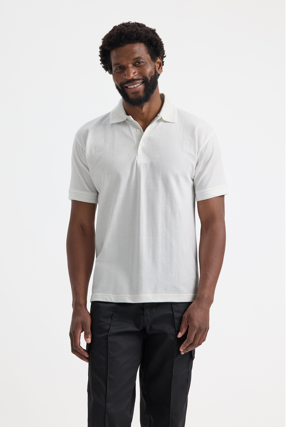 Heavyweight cotton poloshirt