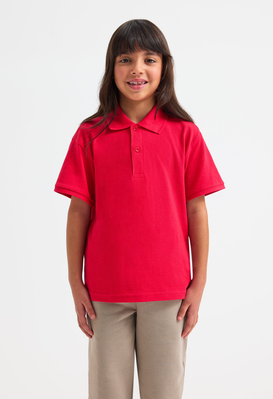 Childrens active cotton poloshirt