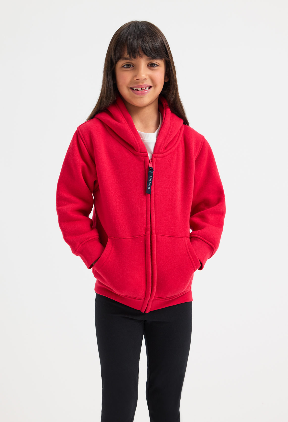 Childrens classic full zip hooded sweatshirt