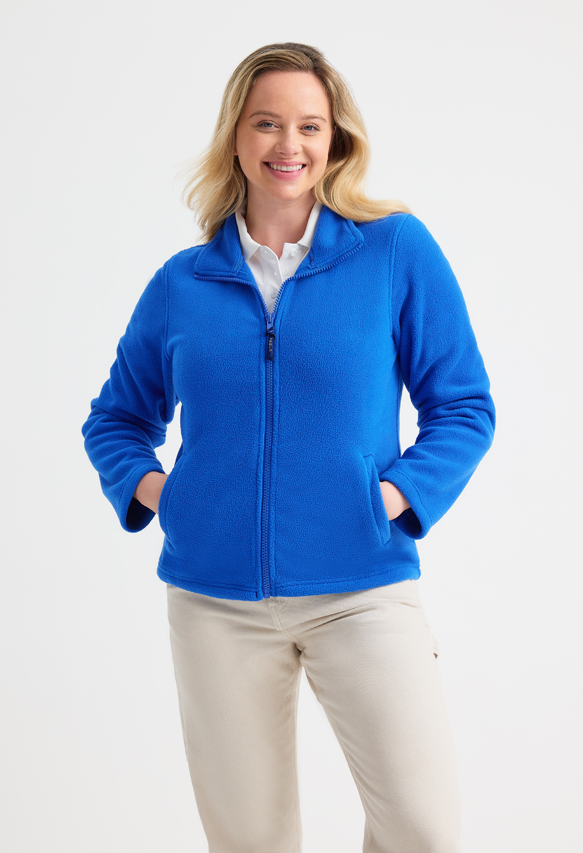 Ladies classic full zip fleece jacket