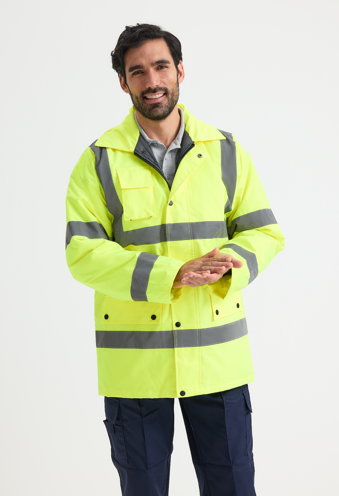 Hi vis road safety jacket