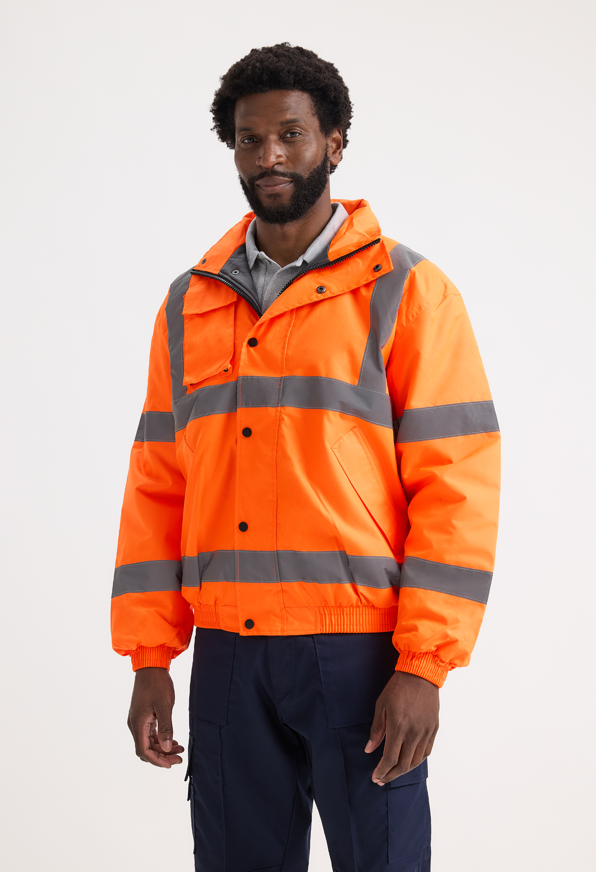 Hi vis bomber jacket