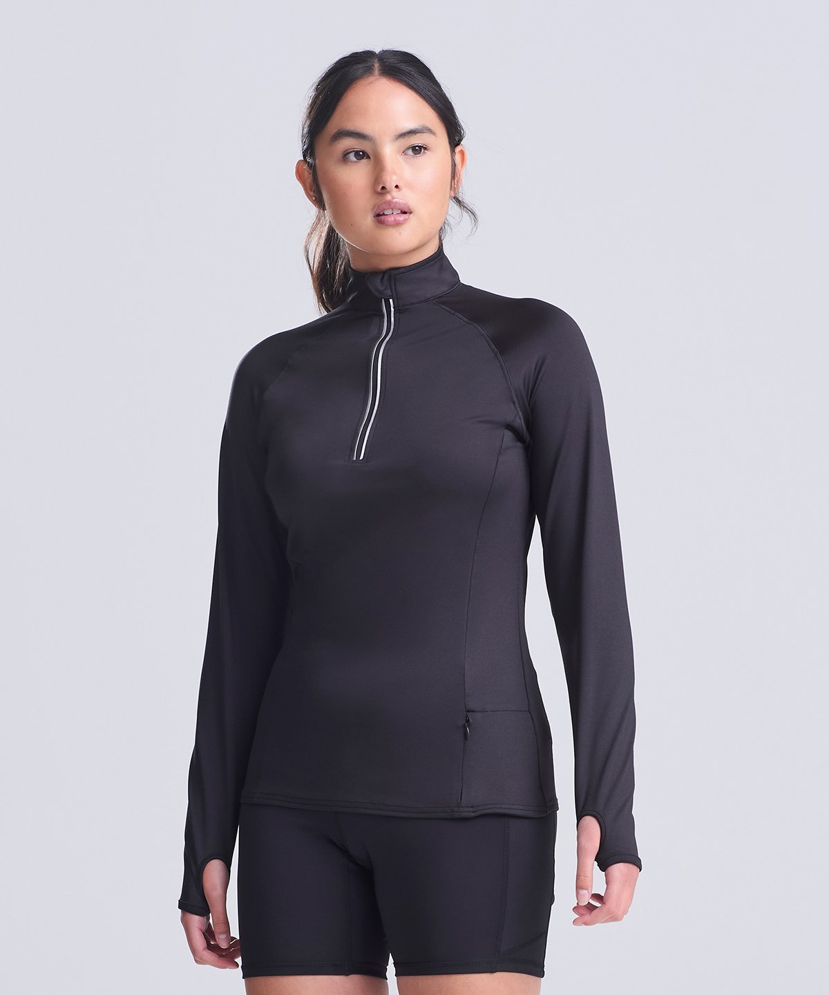 Women's cool flex long half-zip top