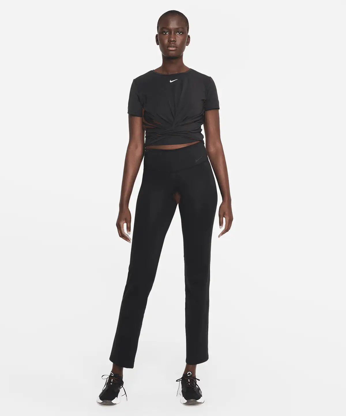 Women’s nike one luxe dri-fit short sleeve standard twist top