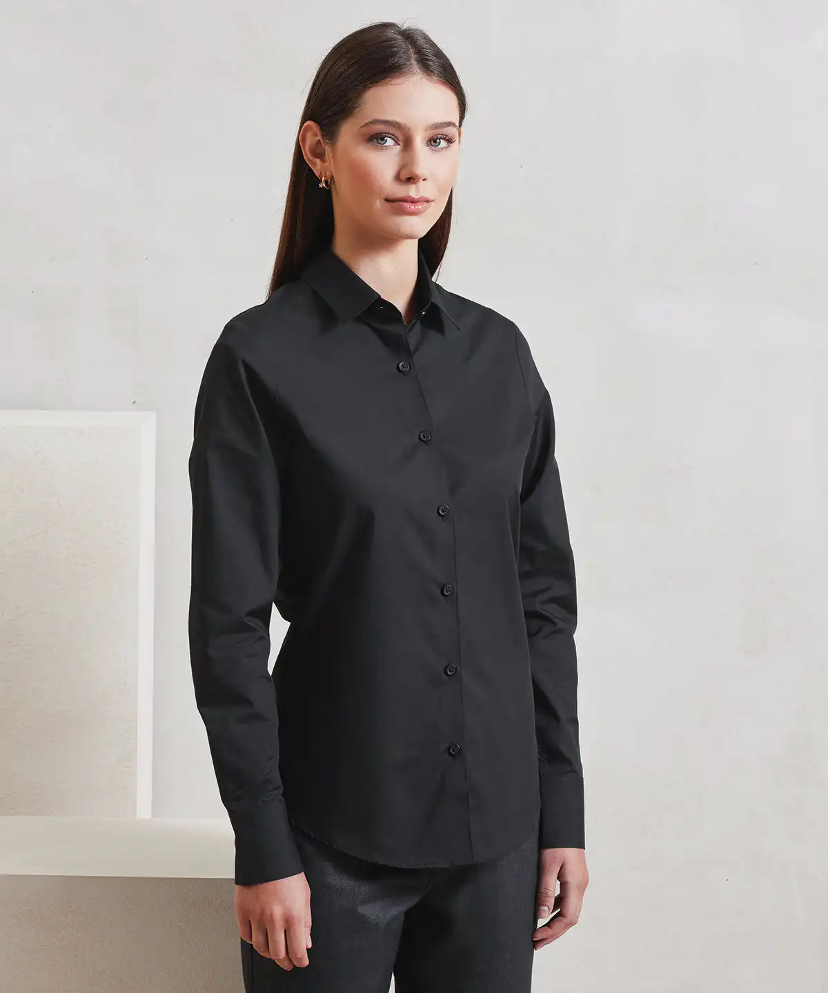 Women’s long sleeve ‘recyclight’ poplin shirt