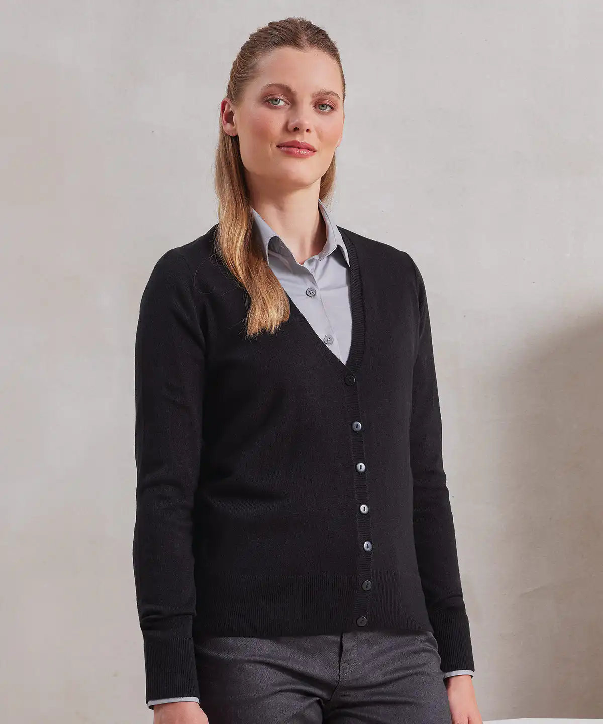 Women’s ‘essential’ acrylic cardigan