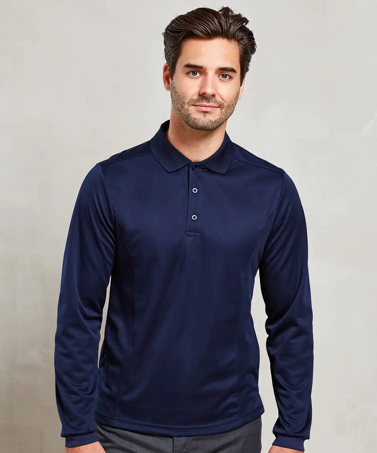 Long sleeve coolchecker® piqué polo