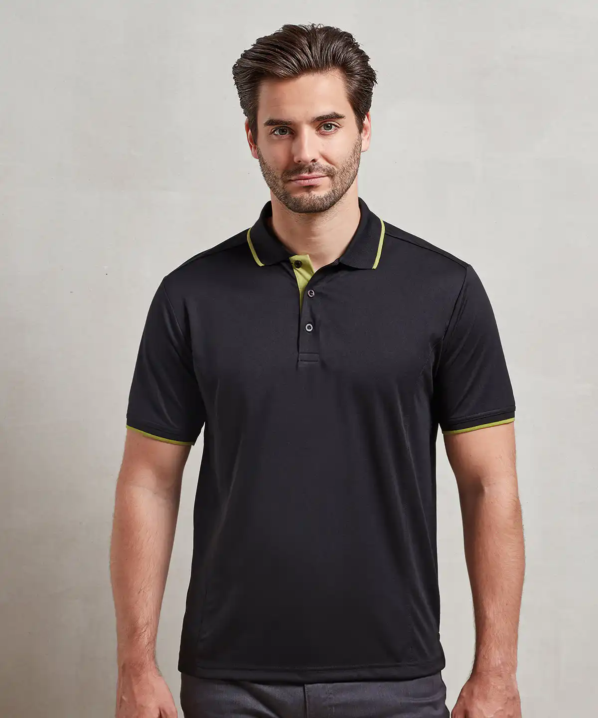 Contrast coolchecker® polo