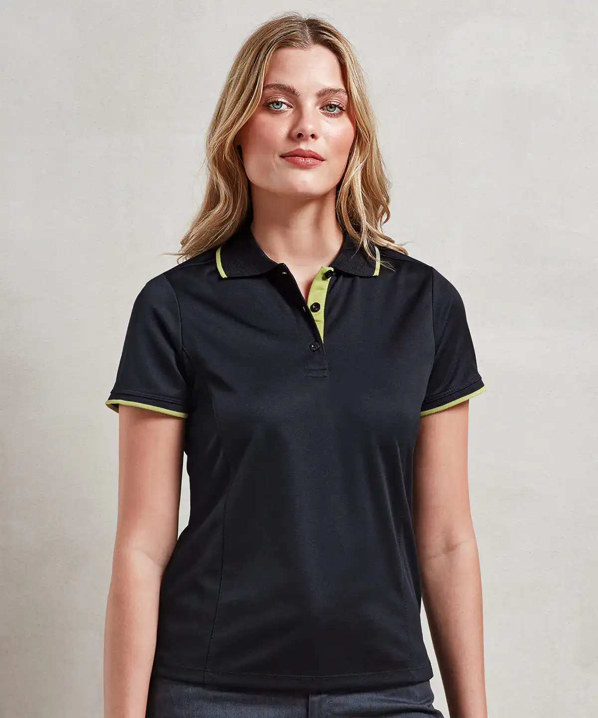 Women's contrast coolchecker® polo