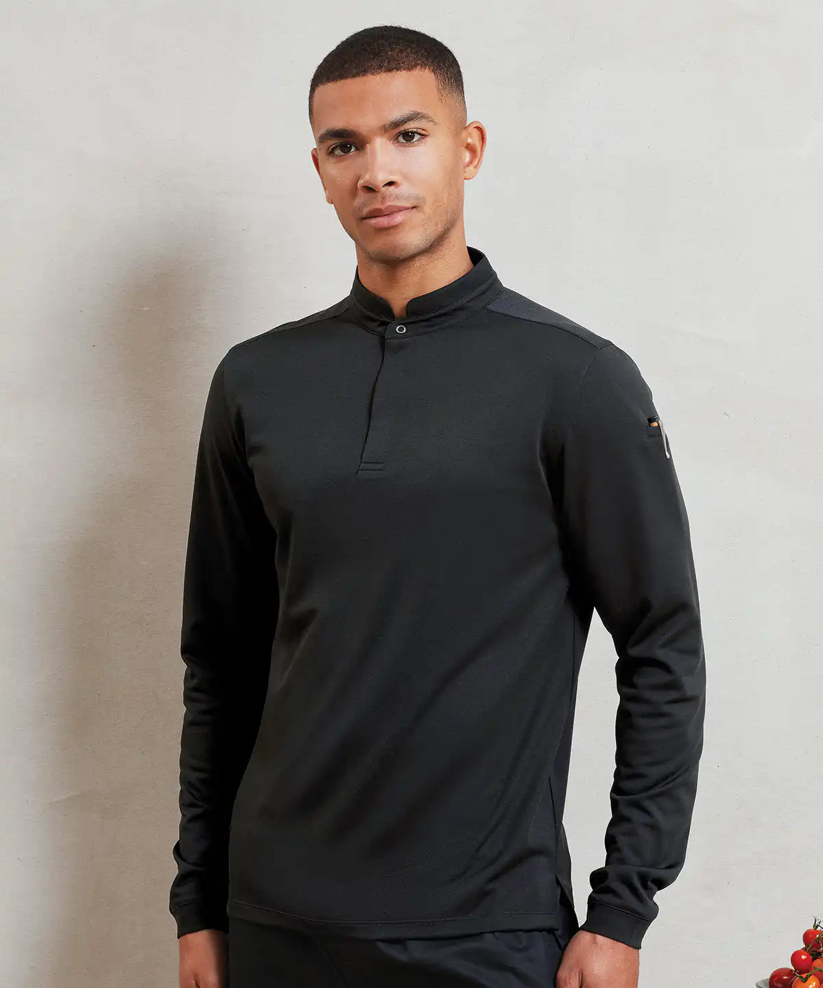 Essential coolchecker® long sleeve chef’s shirt