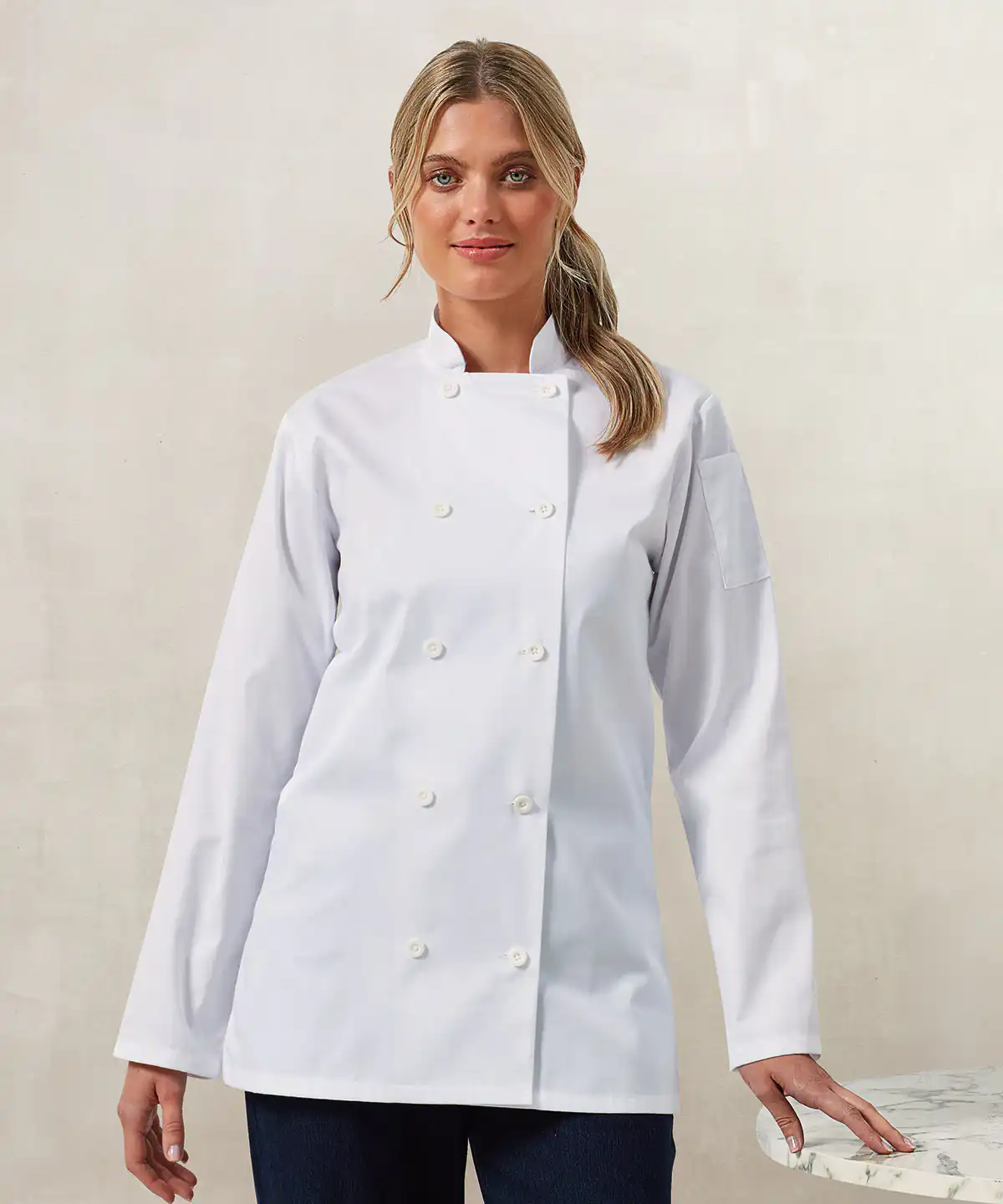 Women’s long sleeve chef’s jacket
